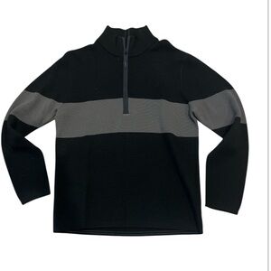 Vintage Men’s Large Banana Republic 2004 1/4 Zip Wool Knit Colorblock Sweater